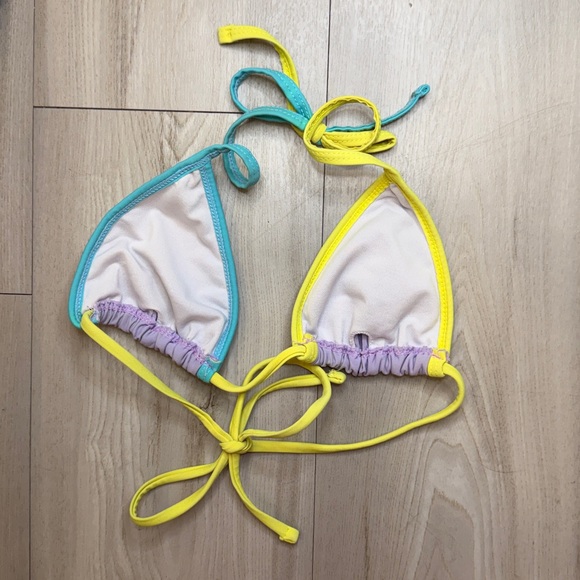 Colorful Triangle Bikini Top - Picture 2 of 2